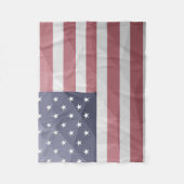 Couverture Polaire Drapeau américain Rouge Blanc Bleu Amérique Mesh g (Devant)