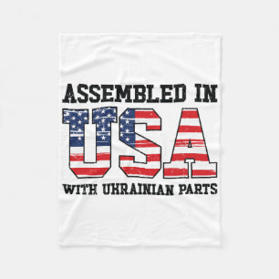Couverture Polaire Drapeau américain ukrainien patriote États-Unis cu