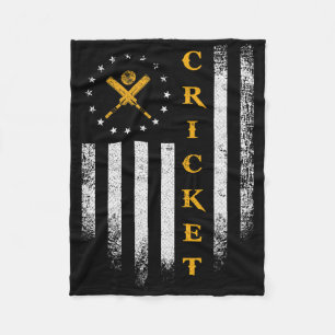 Couverture Polaire Drapeau américain Usa Vintage Équipe de cricket Si