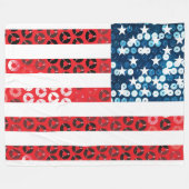 Couverture Polaire drapeau américain vertical (Devant (Horizontal))