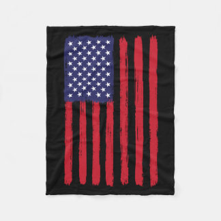 Couverture Polaire Drapeau américain vintage Fête des vétérans de la 