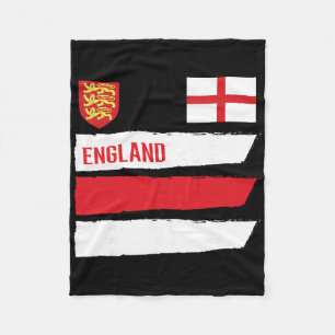 Couverture Polaire Drapeau Angleterre Anglais Football Foot Soccer Fa