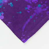 Couverture Polaire Drapeau arc-en-ciel de la Fierté LGBTQ Abstraite (Coin)