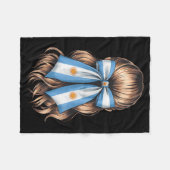 Couverture Polaire Drapeau argentin Fierté argentine  (Devant (Horizontal))