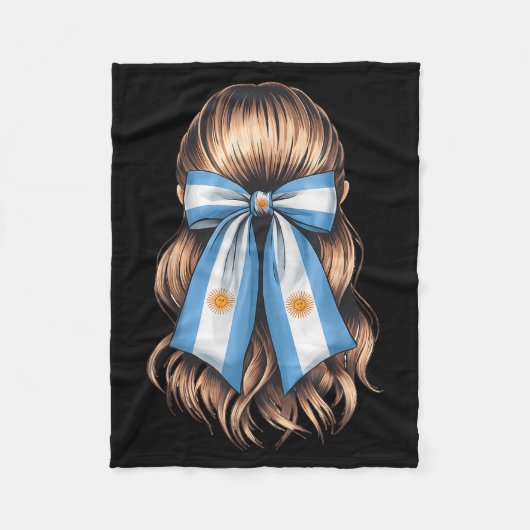 Couverture Polaire Drapeau argentin Fierté argentine  (Devant)