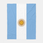 Couverture Polaire Drapeau argentin Fleece Blanket (Devant)