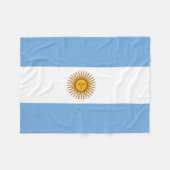 Couverture Polaire Drapeau argentin Fleece Blanket (Devant (Horizontal))