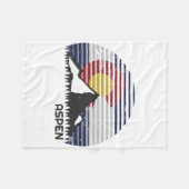 Couverture Polaire Drapeau Aspen Colorado - Co Mountain (Devant (Horizontal))