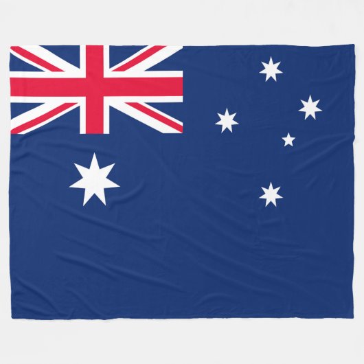 Couverture Polaire Drapeau Australie (Devant (Horizontal))