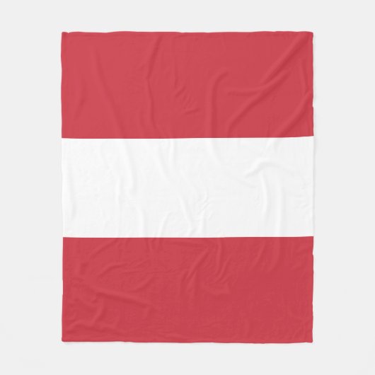 Couverture Polaire Drapeau autrichien (Devant)