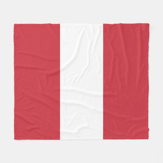 Couverture Polaire Drapeau autrichien (Devant (Horizontal))