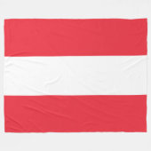 Couverture Polaire Drapeau autrichien (Autriche) (Devant (Horizontal))