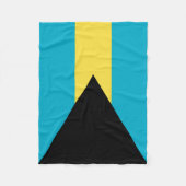 Couverture Polaire Drapeau bahamien (Devant)