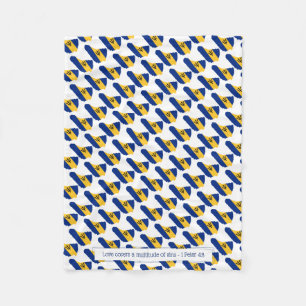 Couverture Polaire Drapeau Barbade LOVE COVERS SIN chrétien