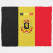 Couverture Polaire Drapeau belge (Devant (Horizontal))