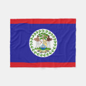 Couverture Polaire Drapeau bélizien (Devant (Horizontal))