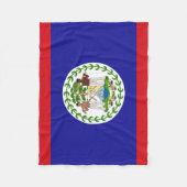 Couverture Polaire Drapeau bélizien (Devant)