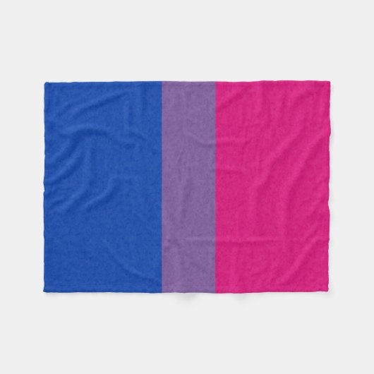 Couverture Polaire Drapeau Bisexual Pride couleur Arrière - plan (Devant (Horizontal))