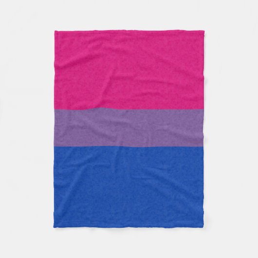 Couverture Polaire Drapeau Bisexual Pride couleur Arrière - plan (Devant)
