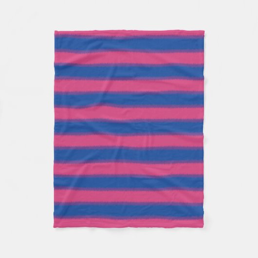 Couverture Polaire Drapeau bisexuel (Devant)