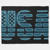 Couverture Polaire Drapeau Blanche polaire (Devant (Horizontal))