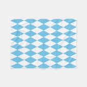 Couverture Polaire Drapeau bleu et blanc Bavière Rhombus Motif (Devant (Horizontal))
