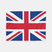 Couverture Polaire Drapeau britannique Royal Union Jack petit (Devant (Horizontal))