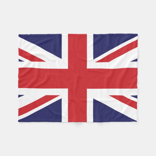 Couverture Polaire Drapeau britannique Union Jack (Devant (Horizontal))