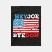 Couverture Polaire Drapeau Byedon 2020 - Bye Don Hey Joe Biden Suppor (Devant)