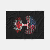 Couverture Polaire Drapeau canadien (Devant (Horizontal))
