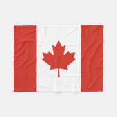 Couverture Polaire Drapeau canadien patriotique (Devant (Horizontal))