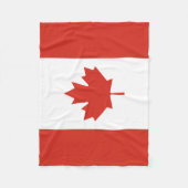 Couverture Polaire Drapeau canadien patriotique (Devant)