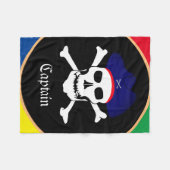 Couverture Polaire Drapeau Captain & Pirates - Île aux trésors/enfant (Devant (Horizontal))