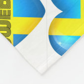 Couverture Polaire Drapeau cardiaque Suède (Coin)