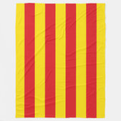 Couverture Polaire Drapeau catalan (Catalogne) (Devant)