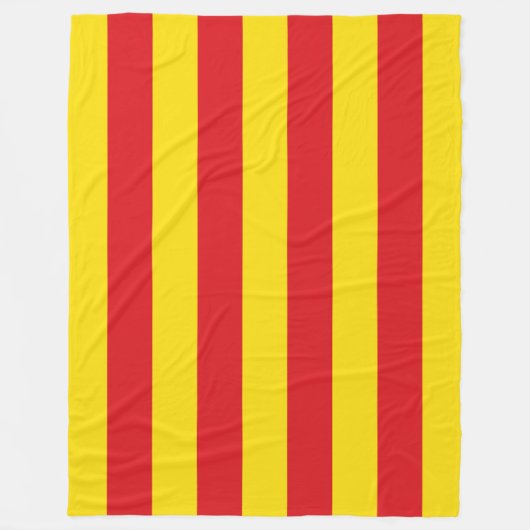 Couverture Polaire Drapeau catalan (Catalogne) (Devant)