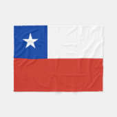 Couverture Polaire Drapeau chilien patriotique (Devant (Horizontal))