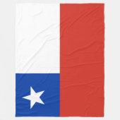 Couverture Polaire Drapeau chilien patriotique (Devant)