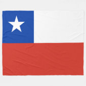 Couverture Polaire Drapeau chilien patriotique (Devant (Horizontal))