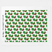 Couverture Polaire Drapeau chrétien personnalisé de Zambie (Devant (Horizontal))