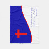 Couverture Polaire Drapeau Chrisitan inspiré (Devant)