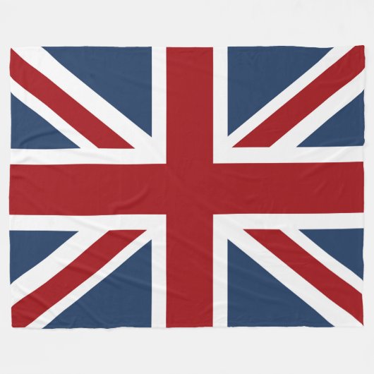 Couverture Polaire Drapeau classique d'Union Jack (Devant (Horizontal))