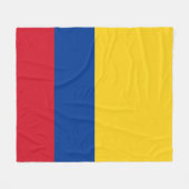 Couverture Polaire Drapeau Colombie - Bandera De Colombia (Devant (Horizontal))