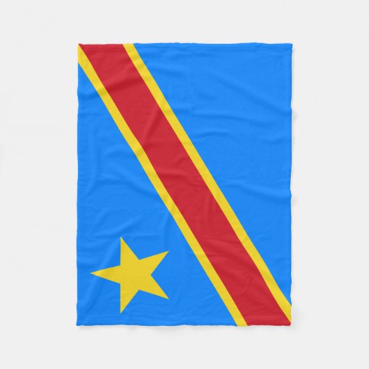 Couverture Polaire Drapeau Congo Kinshasa (Devant)