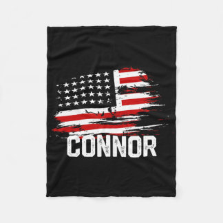 Couverture Polaire Drapeau Connor Usa Personnalisé 4 juillet Connor