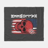 Couverture Polaire Drapeau crâne Halloween Vector Design_1 (Devant (Horizontal))