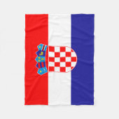 Couverture Polaire Drapeau croate (Devant)