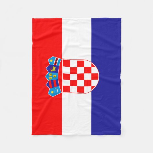 Couverture Polaire Drapeau croate (Devant)