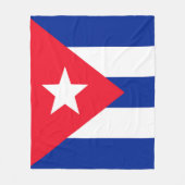 Couverture Polaire Drapeau Cuba (Devant)