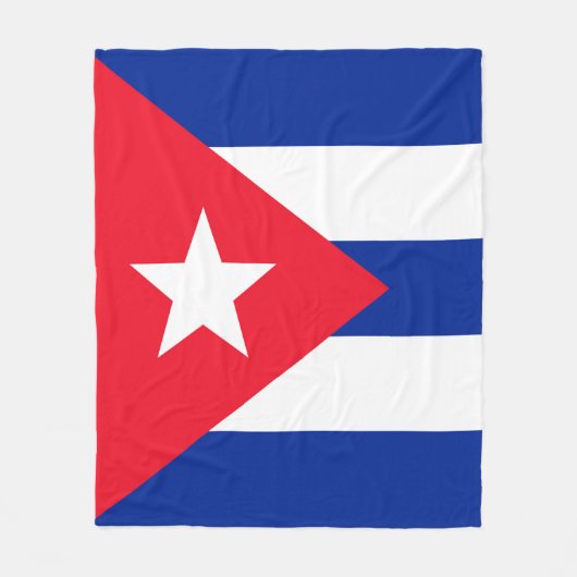 Couverture Polaire Drapeau Cuba (Devant)